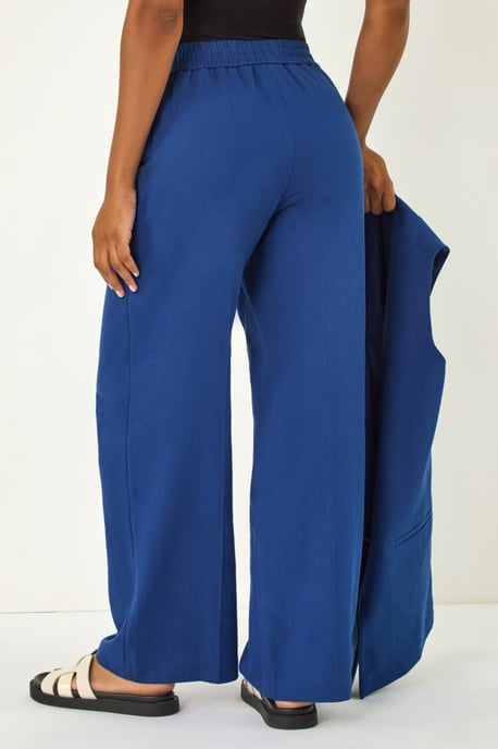 Smart Twill Wide Leg Pocket Trouser - Image 4