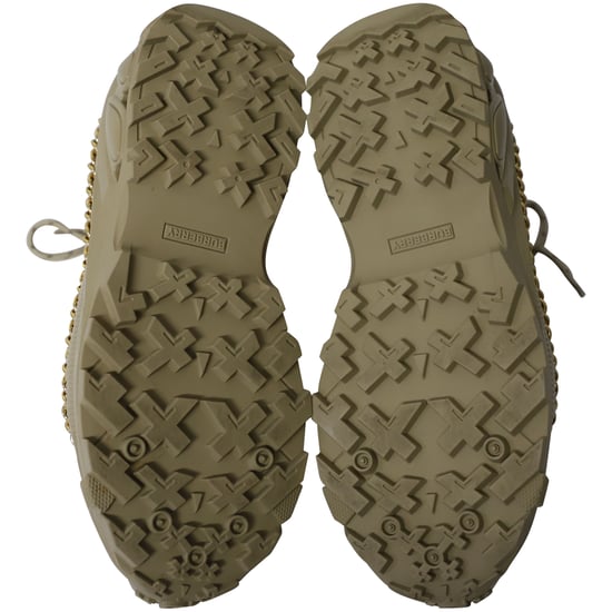 Burberry Gold Chain Arthur Sneakers in Khaki Leather - Image 5
