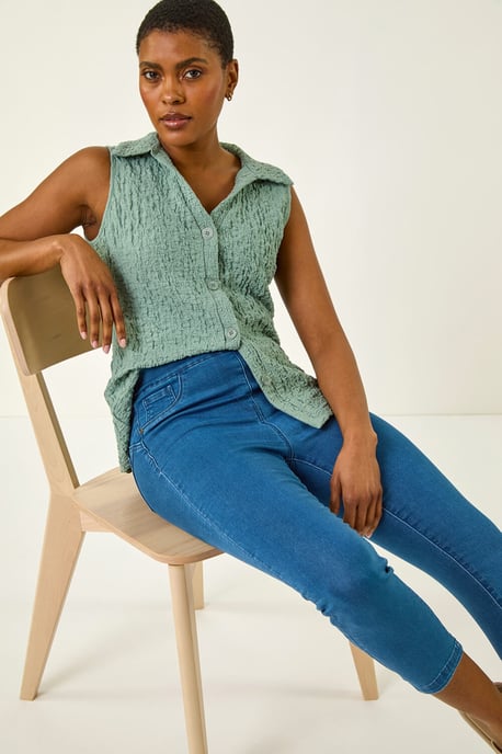 Shape Enhance Stretch Crop Jeggings - Image 3