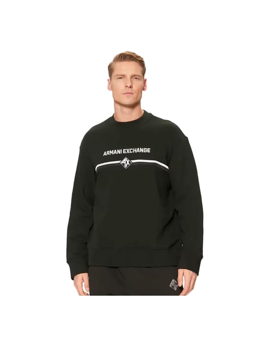 Armani Exchange men's sweatshirt with diamond pattern - Image 1