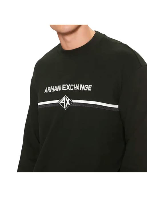 Armani Exchange herrtröja med diamantmönster - Image 4