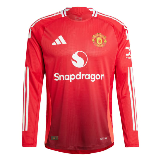 Manchester United 24/25 Long Sleeve Home Authentic Jersey - Image 3