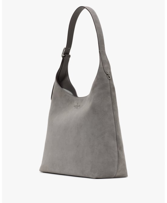 454 Suede Mixed Materials Large Shoulder Bag - Image 3