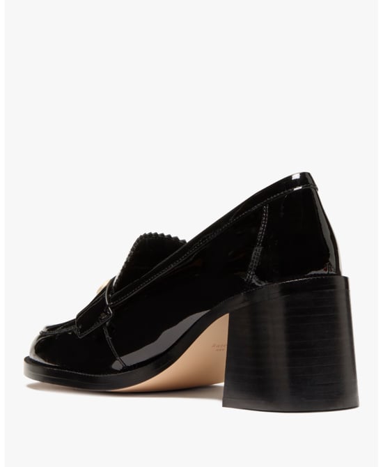 Hallie Patent Leather Heeled Loafer - Image 4