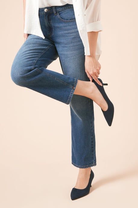 Dove Kitten Heel Court Shoes - Image 2