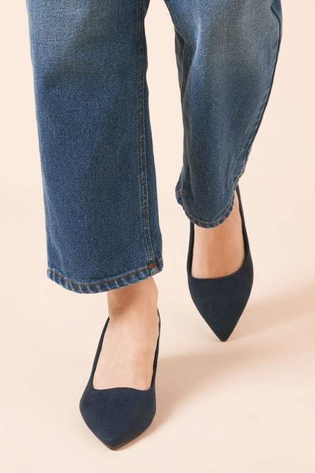 Dove Kitten Heel Court Shoes - Image 3