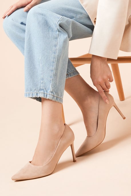 Dash Pointed High Stiletto Heel Court Shoes - Image 2