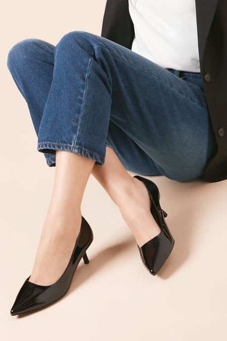 Dove Kitten Heel Court Shoes - Image 2