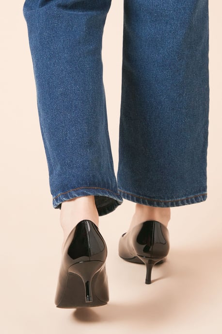 Dove Kitten Heel Court Shoes - Image 4