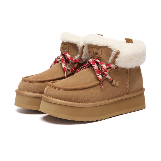 EVER AU Dames enkelboots met plateauzool – Lapwing - Image 4
