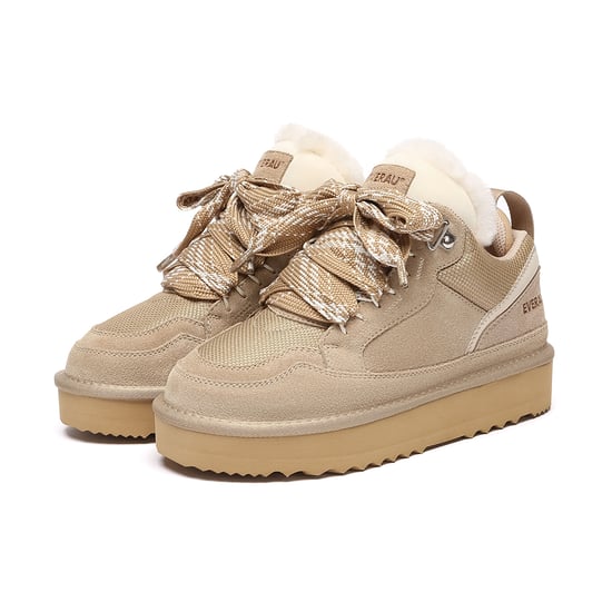 EVER AU Australien Kvinnor Marmoriserad Snörning Plattform Sneaker Stövlar - Image 4