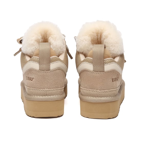 EVER AU Australien Kvinnor Marmoriserad Snörning Plattform Sneaker Stövlar - Image 5