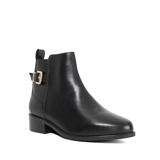 Dune Ladies Padri - Leather Buckle Detail Ankle Boots - Image 1