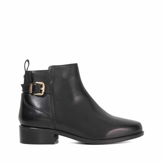 Dune Ladies Padri - Leather Buckle Detail Ankle Boots - Image 2
