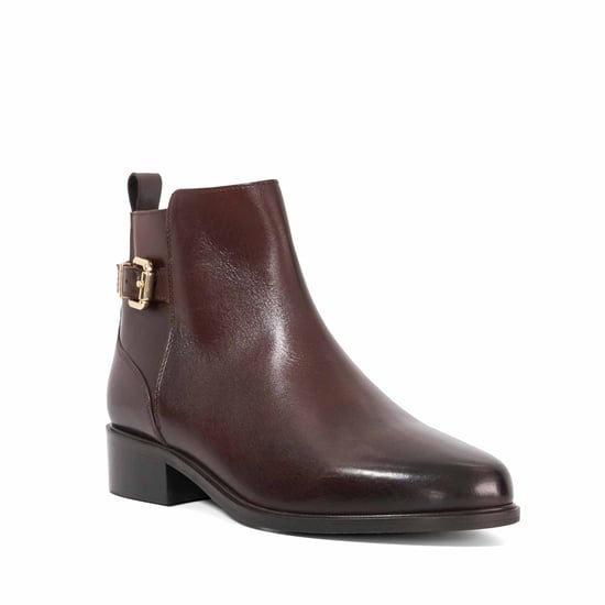 Dune Ladies Padri - Leather Buckle Detail Ankle Boots - Image 1