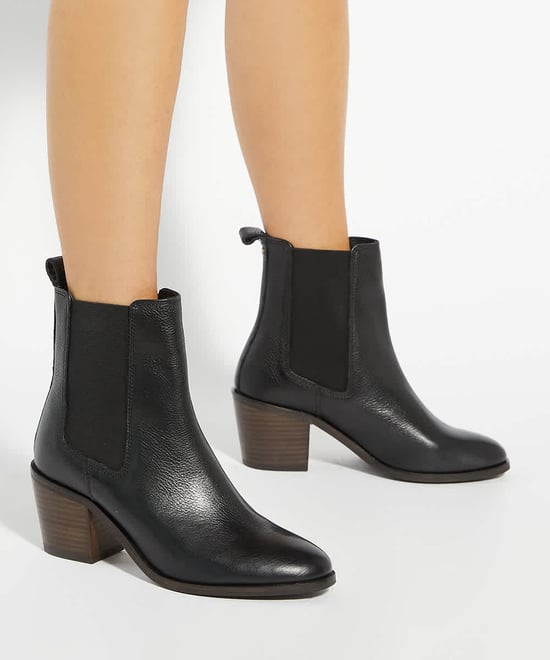 Dune Ladies Pasil - Almond Toe Block Heel Boots - Image 3