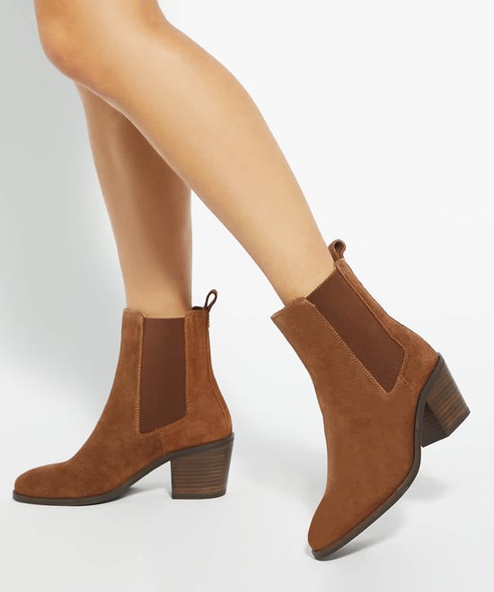 Dune Ladies Pasil - Almond Toe Block Heel Boots - Image 3