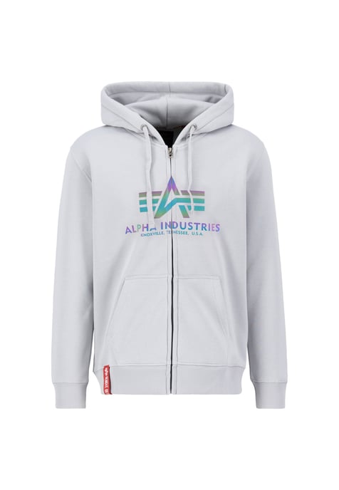 Basic Rainbow Reflective Zip Hoodie - Image 1