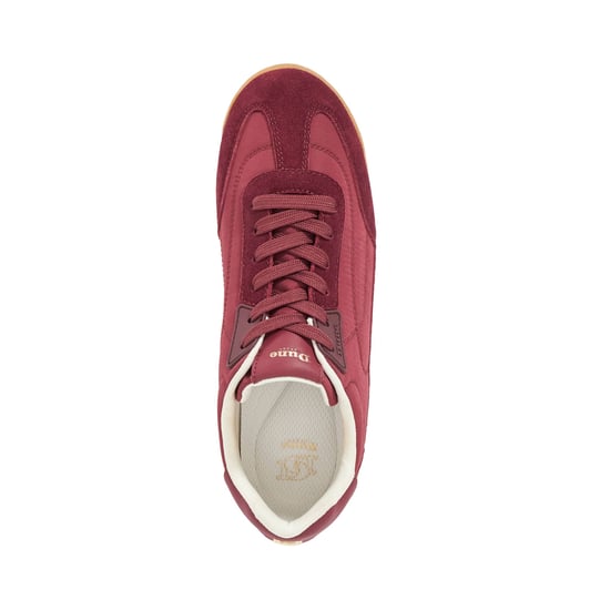 Dune Ladies Emanie - Suede Round Toe Lace Up Trainers - Image 3