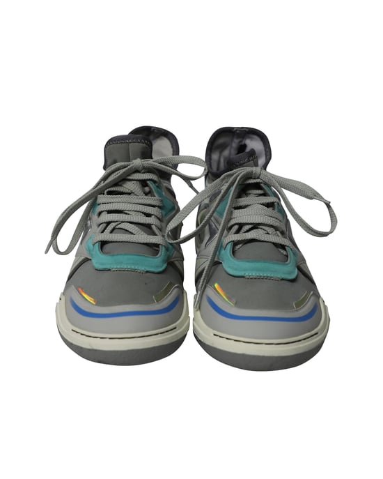 Lanvin Mid Top Neopren Dykarsneaker i grått nubuck kalvskinn - Image 2
