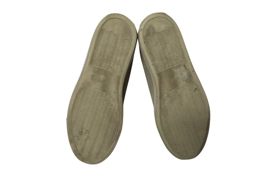 Common Projects Tournament High Top Shearling Sneakers i grå mocka - Image 5