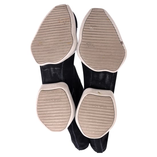 Rick Owens x Adidas Sock Runner Sneakers in Zwart Suède - Image 6