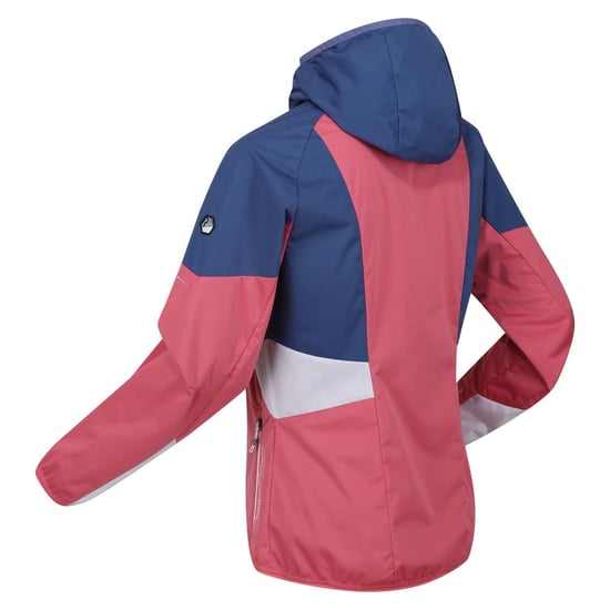 Regatta Tarvos V Colour Block lättviktsjacka i softshell för dam och dam (Fruit Dove/Dammig Denim) - Image 4