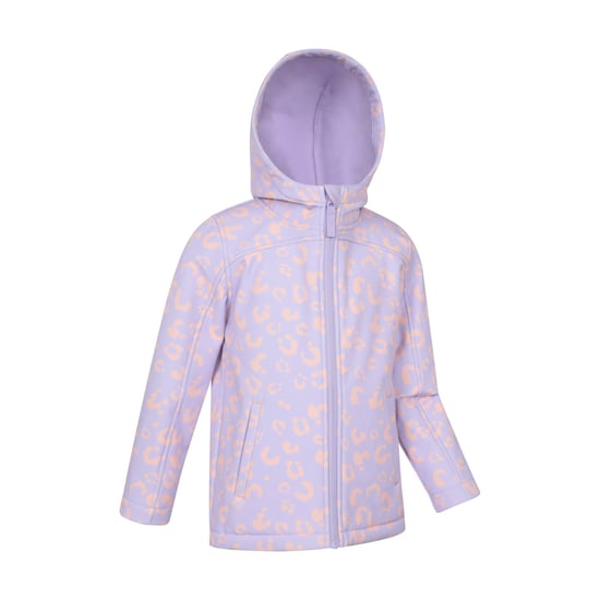 Mountain Warehouse Kinder/Kids Exodus Bedrukt Waterafstotend Soft Shell Jasje (Lichtpaars) - Image 3