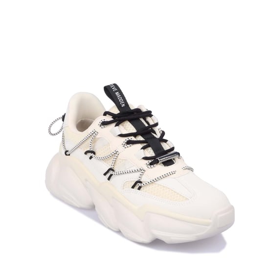 Women's Steve Madden Spectator Trainers in Off White - Image 2