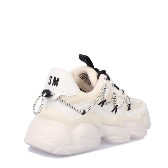 Women's Steve Madden Spectator Trainers in Off White - Image 3