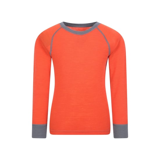 Mountain Warehouse Kinder/Kids Merino II Ronde Hals Base Layer Top (Oranje) - Image 1