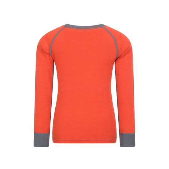 Mountain Warehouse Kinder/Kids Merino II Ronde Hals Base Layer Top (Oranje) - Image 2