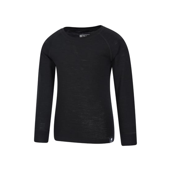 Mountain Warehouse Kinder/Kids Merino II Ronde Hals Base Layer Top (Zwart) - Image 3