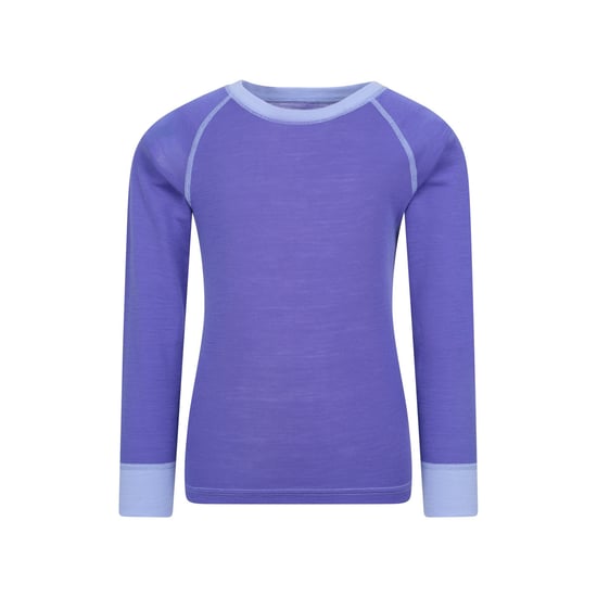 Mountain Warehouse Kinder/Kids Merino II Ronde Hals Base Layer Top (Paars) - Image 1