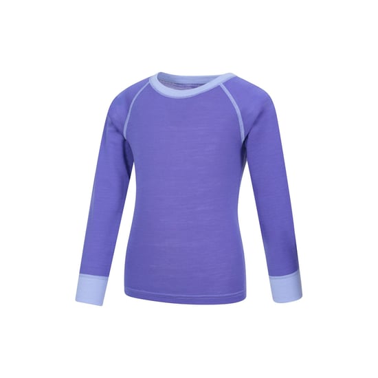 Mountain Warehouse Kinder/Kids Merino II Ronde Hals Base Layer Top (Paars) - Image 4