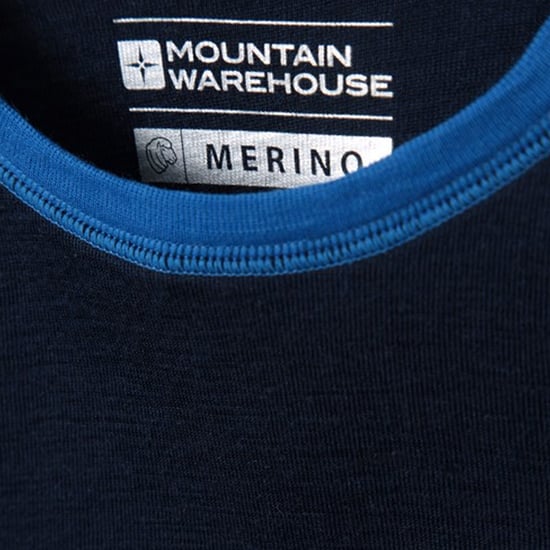 Mountain Warehouse Kinder/Kids Merino II Contrast Ronde Hals Base Layer Top (Blauw) - Image 4
