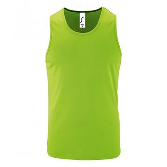 SOLS Heren Performance Tanktop (Neon Groen) - Image 1