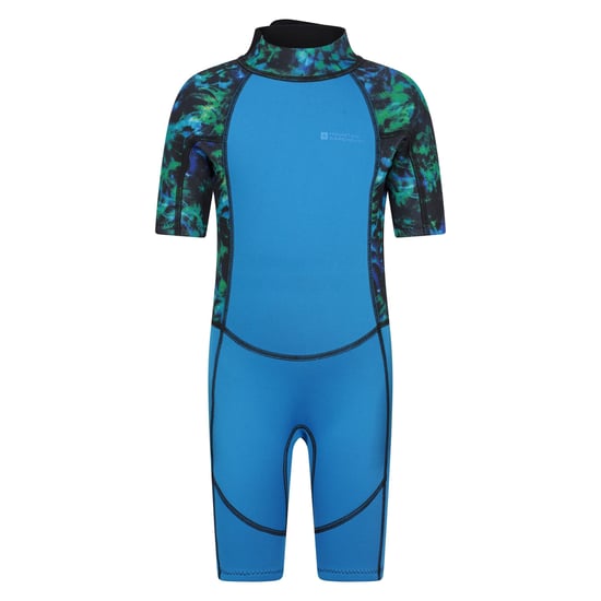 Mountain Warehouse Våtdräkt med kort tryck för barn (Ljusgrön) - Image 1