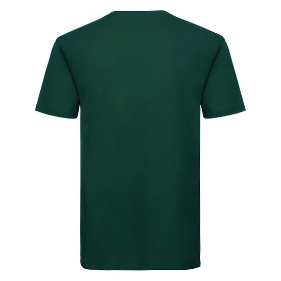 Russell Mens Organic Short-Sleeved T-Shirt (Bottle Green) - Image 2