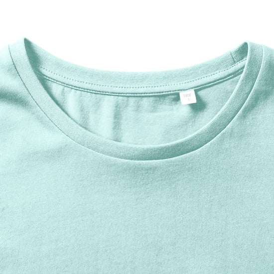 Russell Womens/Ladies Organic Short-Sleeved T-Shirt (Aqua Blue) - Image 4