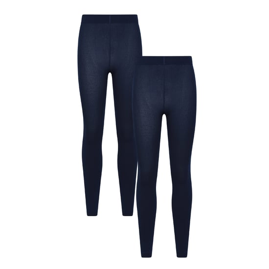 Mountain Warehouse Dam/Lady Isotherm termoleggings med borstad yta (2-pack) (Marinblått) - Image 1