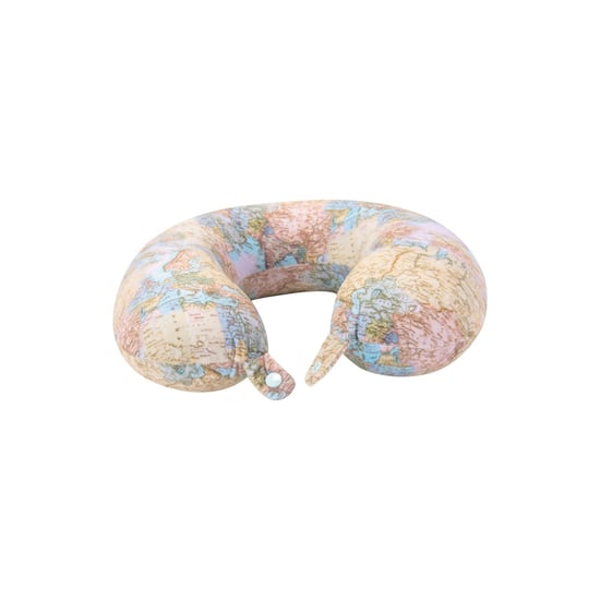 Mountain Warehouse World Map Memory Foam Travel Pillow (Brown) - Image 3