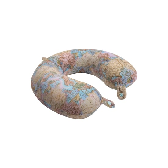 Mountain Warehouse World Map Memory Foam Travel Pillow (Brown) - Image 4
