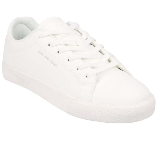 Duck and Cover Heren Clasper Trainers (Wit) - Image 3