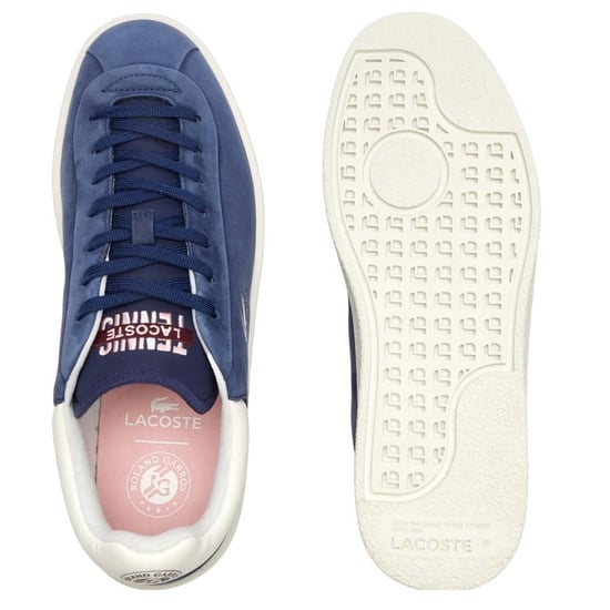 Lacoste Heren Lineshot Logo Leren Trainers (Blauw) - Image 4