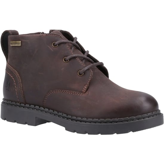 Hush Puppies Jongens Mini Presley Leren Laarzen (Bruin) - Image 1