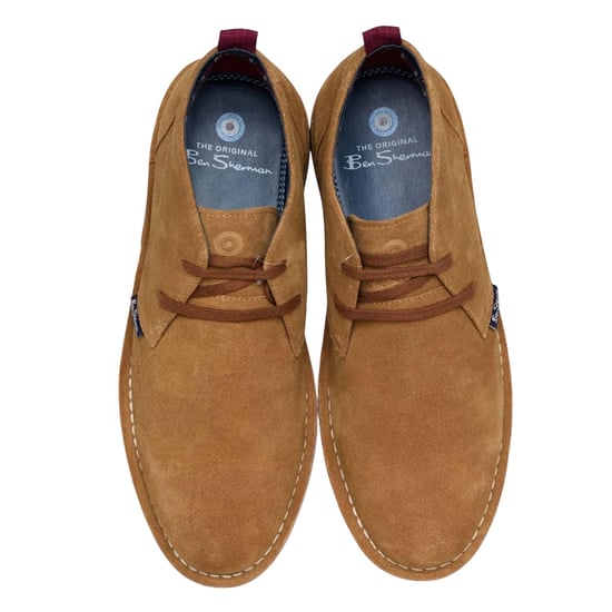 Ben Sherman Heren Hemmings Suède Woestijnlaarzen (Tan) - Image 3