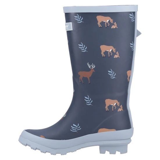 Cotswold Dames/Dames Woodland Deer Mid Cut Wellington Laarzen (Marine) - Image 3