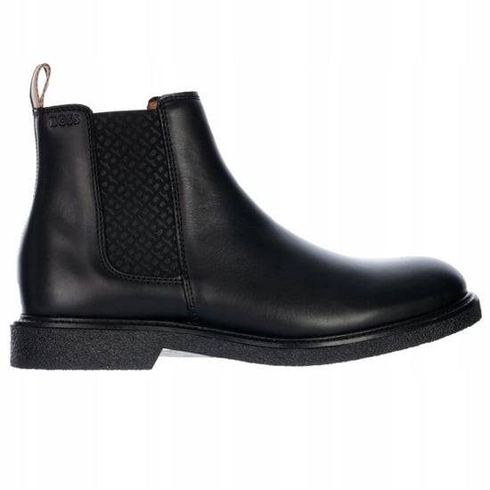 Boss Tunley Chelsea Boots i läder för herrar (Svart) - Image 1