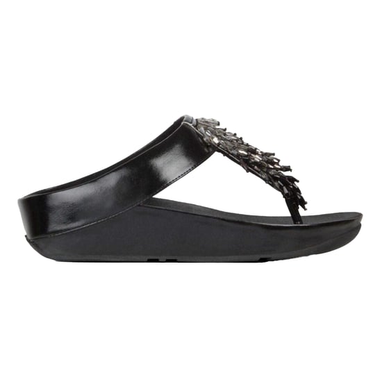Fit Flop Womens/Ladies Rumba Ombre Toe Post Sandals (Black) - Image 1